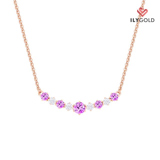 La Vie en Rose - Lined Necklace